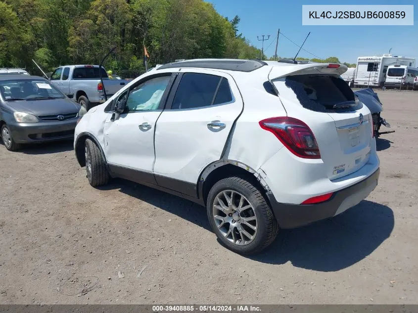 KL4CJ2SB0JB600859 2018 Buick Encore Sport Touring