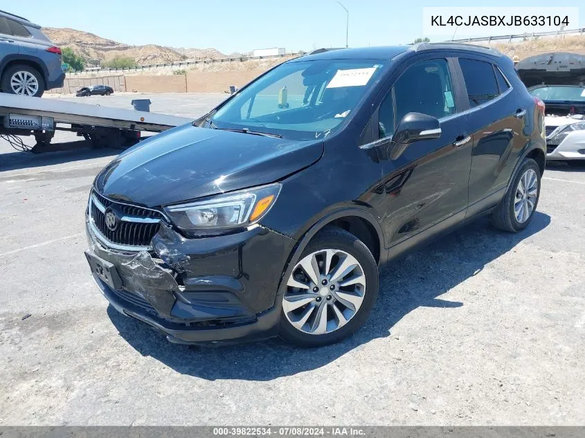 2018 Buick Encore Preferred VIN: KL4CJASBXJB633104 Lot: 39822534