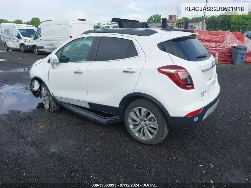 2018 Buick Encore Preferred VIN: KL4CJASB2JB691918 Lot: 39833993