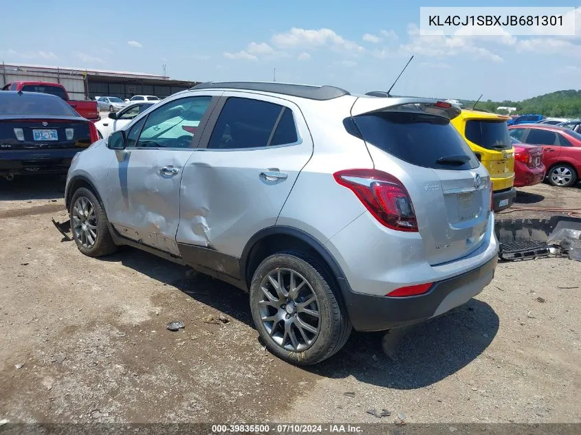 KL4CJ1SBXJB681301 2018 Buick Encore Sport Touring