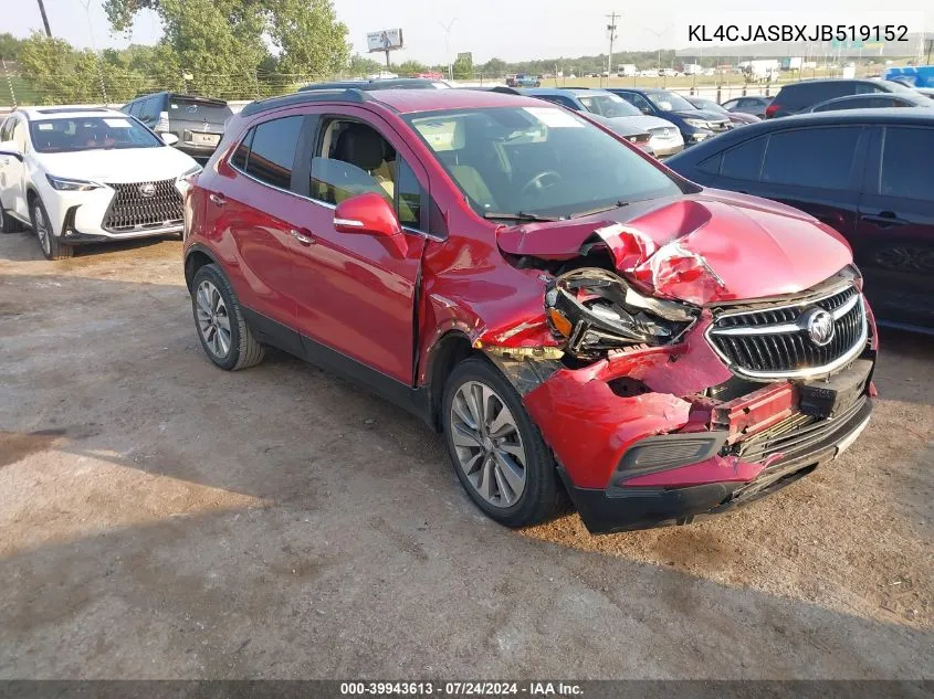 KL4CJASBXJB519152 2018 Buick Encore Preferred