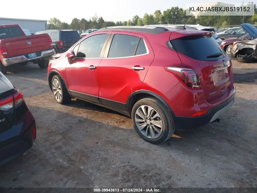 KL4CJASBXJB519152 2018 Buick Encore Preferred