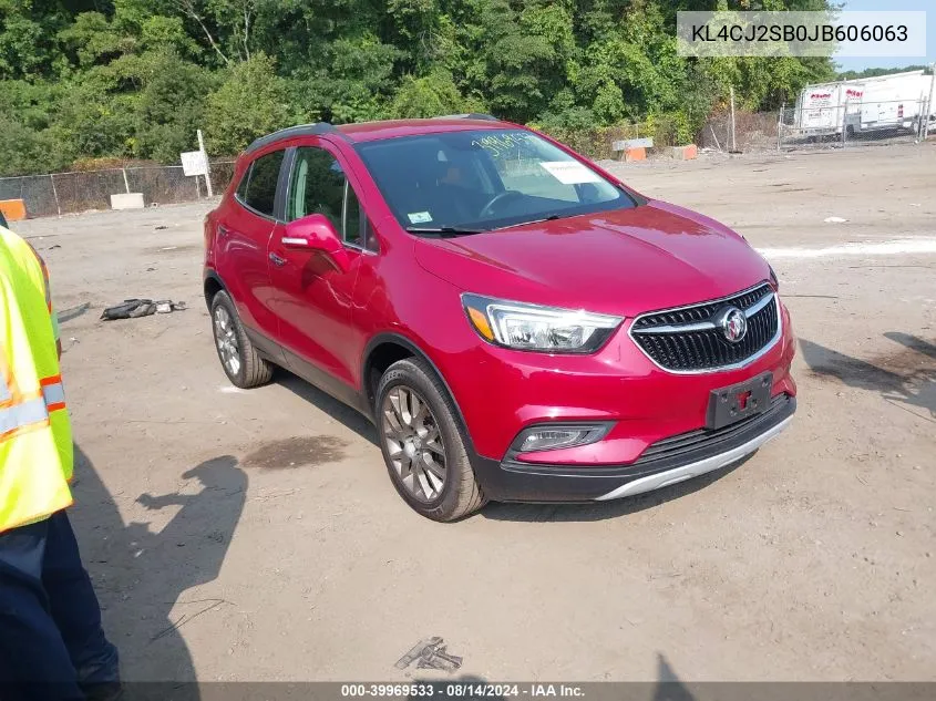 KL4CJ2SB0JB606063 2018 Buick Encore Sport Touring