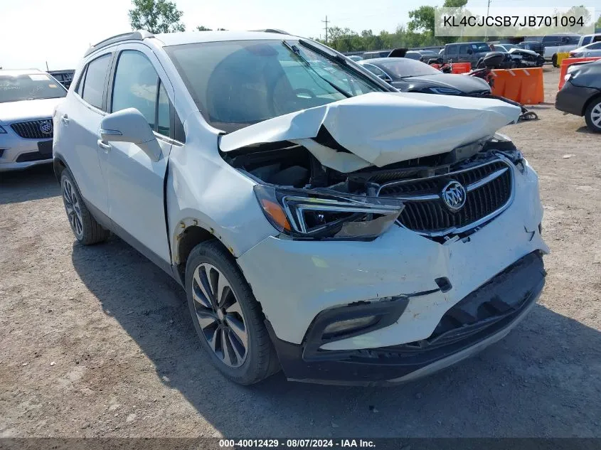 KL4CJCSB7JB701094 2018 Buick Encore Essence