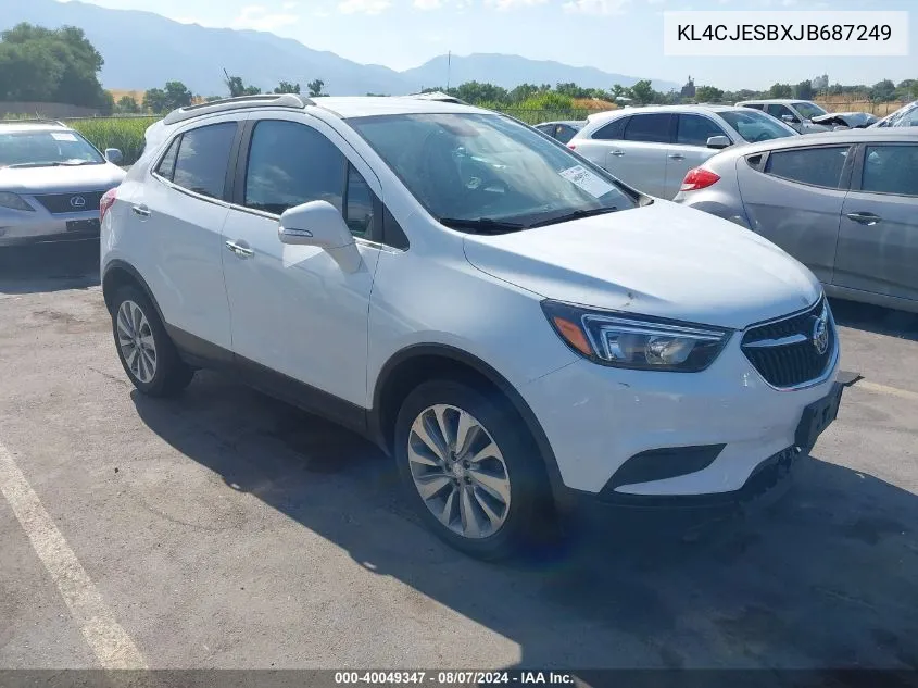 KL4CJESBXJB687249 2018 Buick Encore Preferred