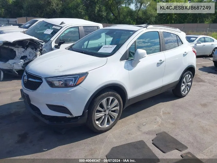 KL4CJESBXJB687249 2018 Buick Encore Preferred