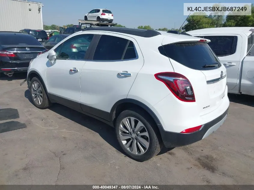 2018 Buick Encore Preferred VIN: KL4CJESBXJB687249 Lot: 40049347