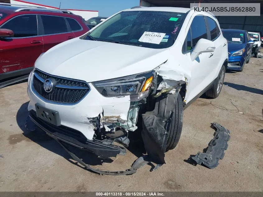 2018 Buick Encore Preferred VIN: KL4CJASB5JB562880 Lot: 40113318