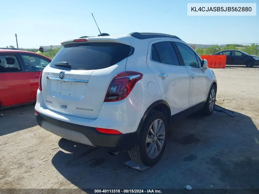 2018 Buick Encore Preferred VIN: KL4CJASB5JB562880 Lot: 40113318