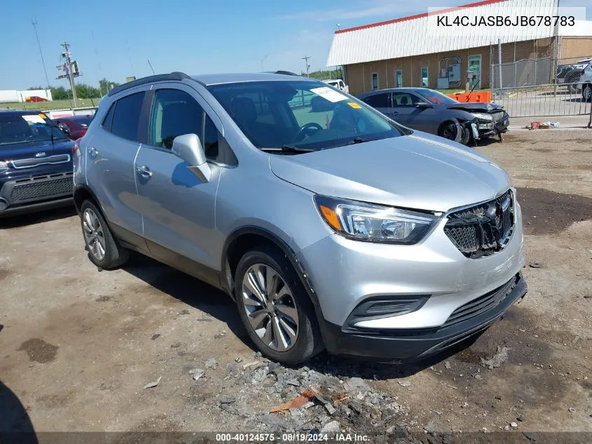 KL4CJASB6JB678783 2018 Buick Encore Preferred