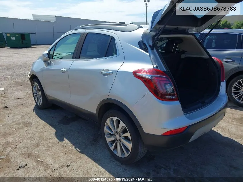 KL4CJASB6JB678783 2018 Buick Encore Preferred