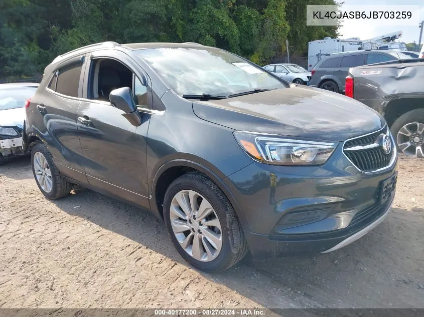 KL4CJASB6JB703259 2018 Buick Encore Preferred