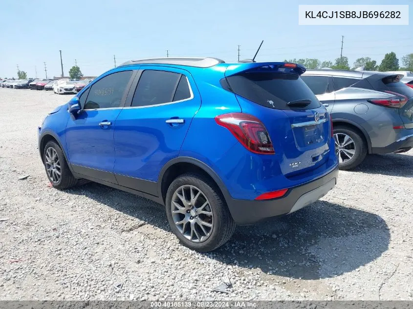 2018 Buick Encore Sport Touring VIN: KL4CJ1SB8JB696282 Lot: 40185139