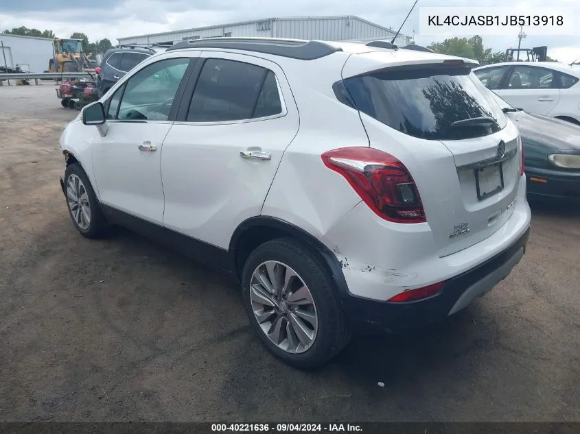 2018 Buick Encore Preferred VIN: KL4CJASB1JB513918 Lot: 40221636