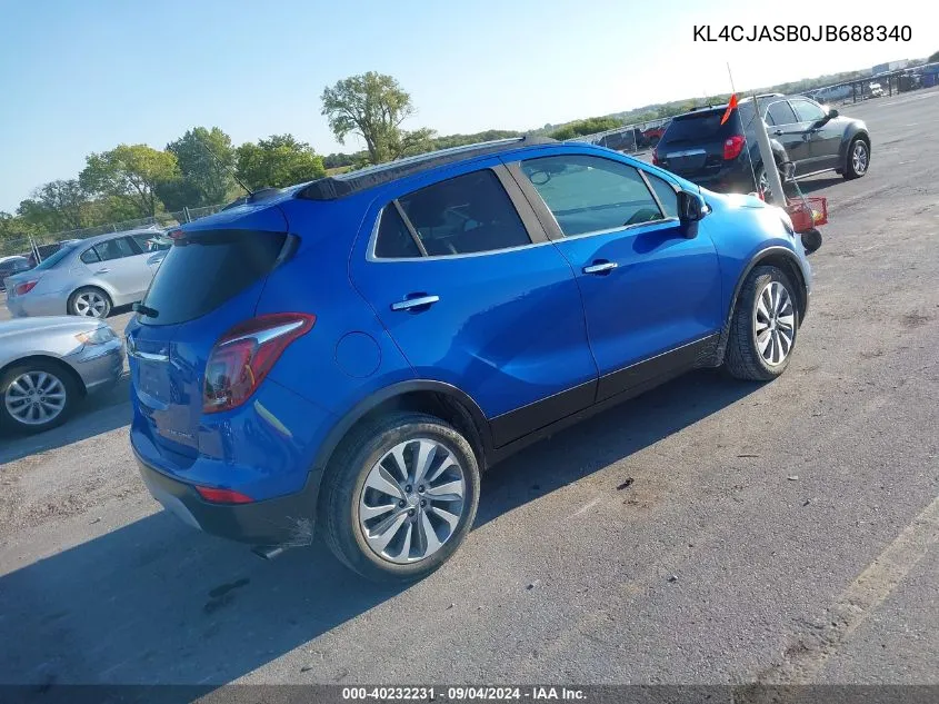 2018 Buick Encore Preferred VIN: KL4CJASB0JB688340 Lot: 40232231