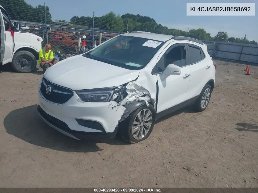 2018 Buick Encore Preferred VIN: KL4CJASB2JB658692 Lot: 40293428