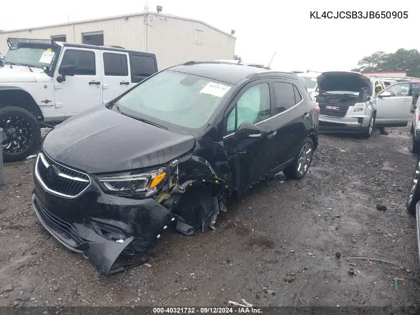 KL4CJCSB3JB650905 2018 Buick Encore Essence