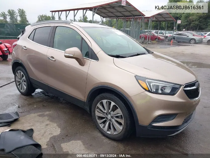 KL4CJASB0JB616361 2018 Buick Encore Preferred