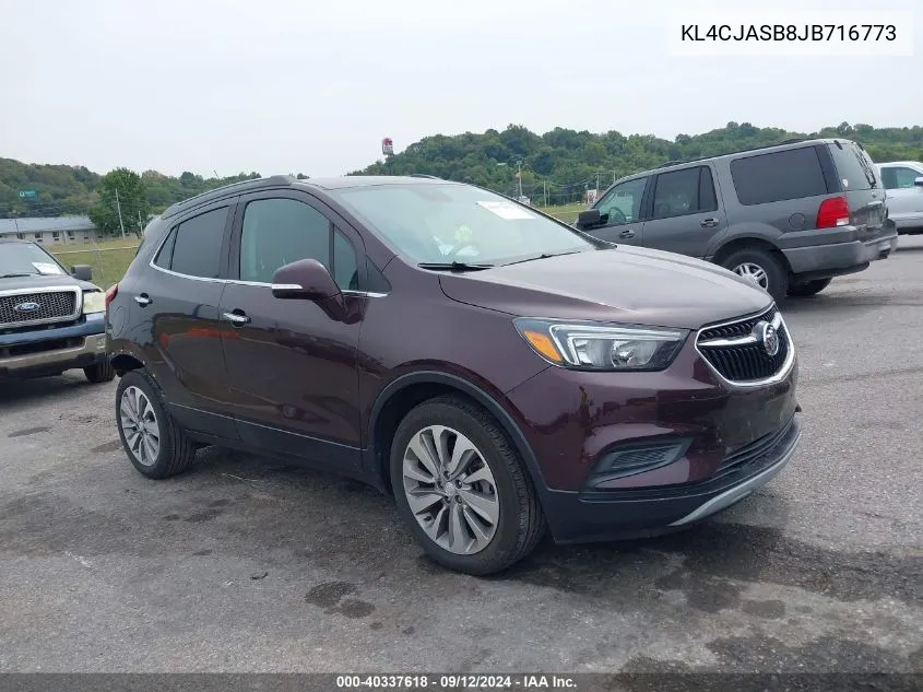 2018 Buick Encore Preferred VIN: KL4CJASB8JB716773 Lot: 40337618