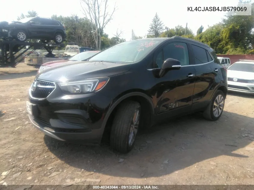 2018 Buick Encore Preferred VIN: KL4CJASB4JB579069 Lot: 40343044