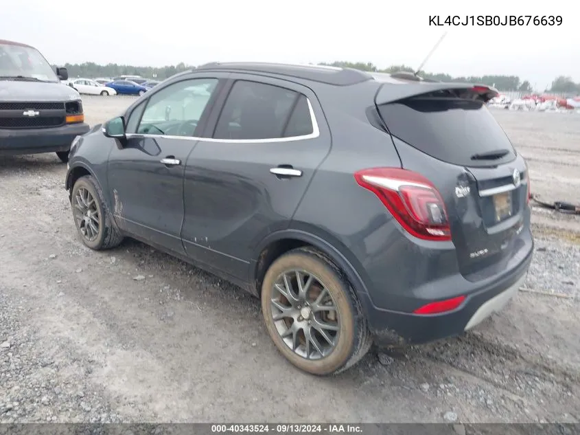 2018 Buick Encore Sport Touring VIN: KL4CJ1SB0JB676639 Lot: 40343524