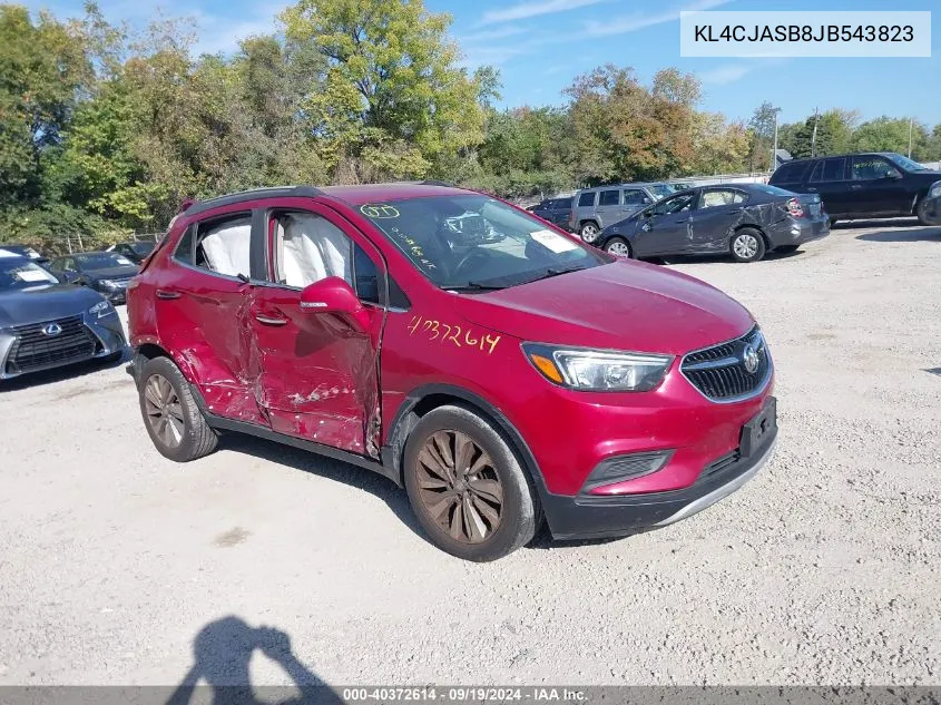 2018 Buick Encore Preferred VIN: KL4CJASB8JB543823 Lot: 40372614