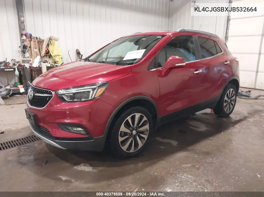 2018 Buick Encore Essence VIN: KL4CJGSBXJB532664 Lot: 40379859