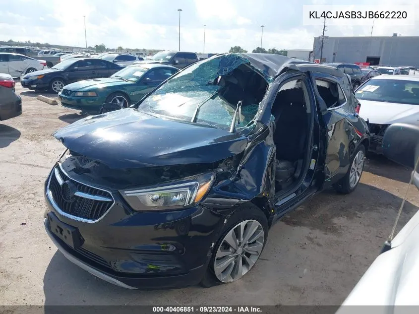 2018 Buick Encore Preferred VIN: KL4CJASB3JB662220 Lot: 40406851