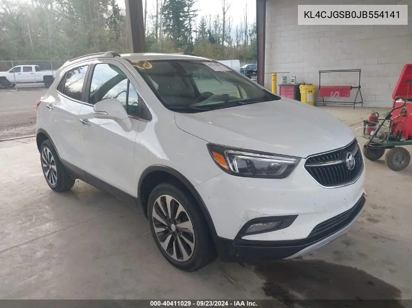 KL4CJGSB0JB554141 2018 Buick Encore Essence