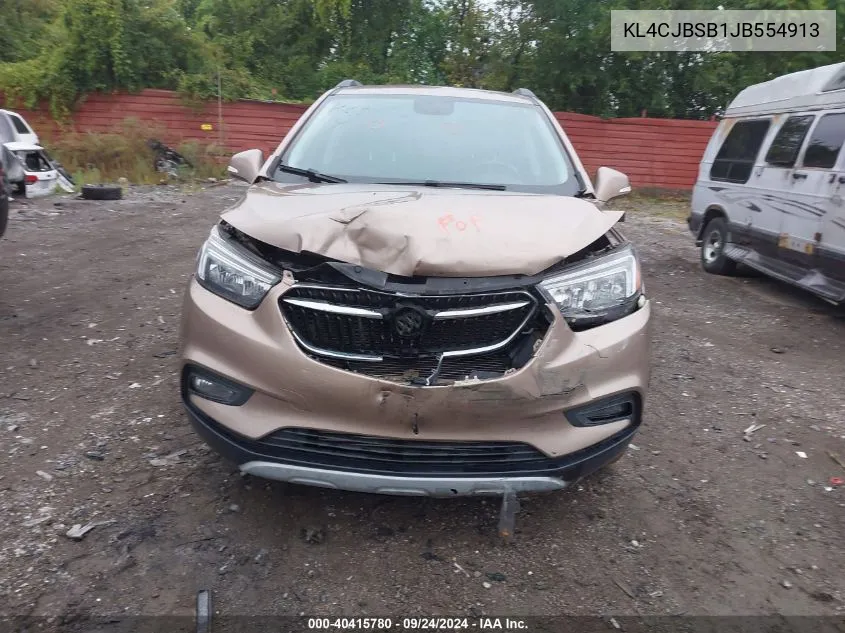 KL4CJBSB1JB554913 2018 Buick Encore Preferred Ii