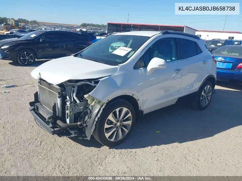 2018 Buick Encore Preferred VIN: KL4CJASB0JB658738 Lot: 40430696