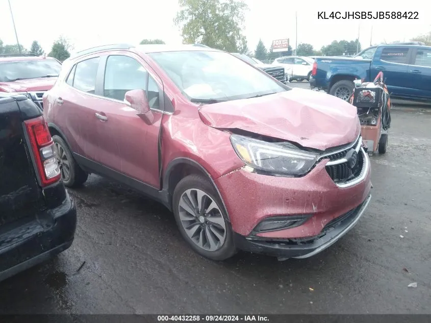 2018 Buick Encore Premium VIN: KL4CJHSB5JB588422 Lot: 40432258