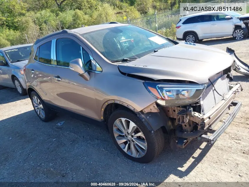 2018 Buick Encore Preferred VIN: KL4CJASBXJB511486 Lot: 40460628