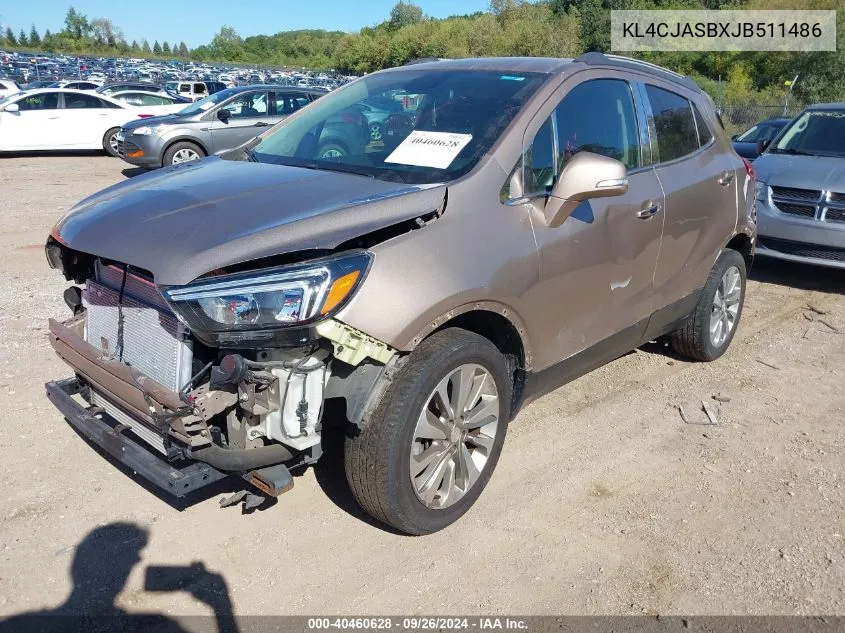 2018 Buick Encore Preferred VIN: KL4CJASBXJB511486 Lot: 40460628