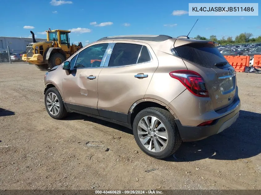 2018 Buick Encore Preferred VIN: KL4CJASBXJB511486 Lot: 40460628