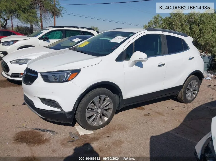 2018 Buick Encore Preferred VIN: KL4CJASB2JB614935 Lot: 40469852