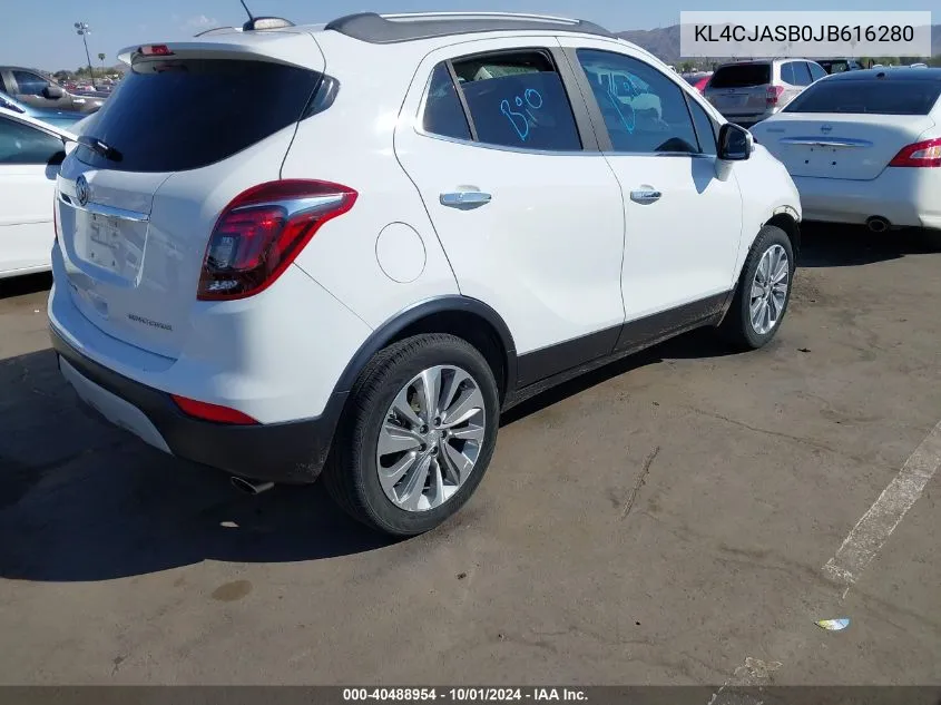 KL4CJASB0JB616280 2018 Buick Encore Preferred