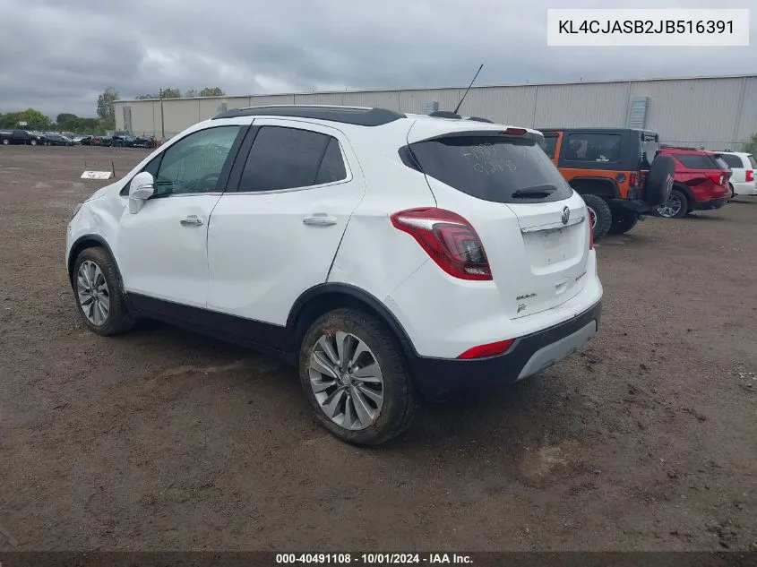 2018 Buick Encore Preferred VIN: KL4CJASB2JB516391 Lot: 40491108