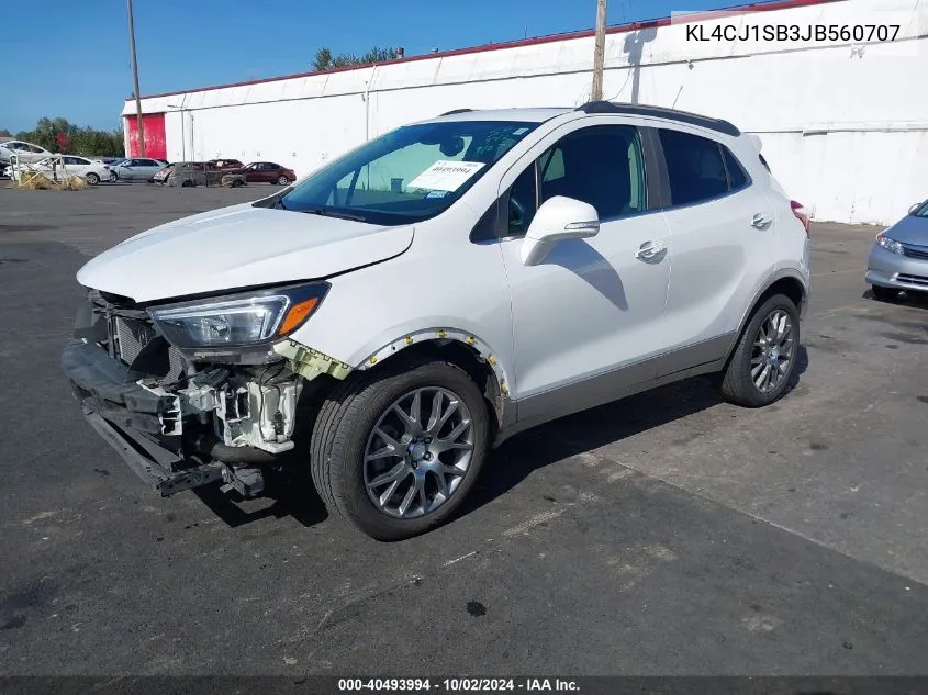 2018 Buick Encore Sport Touring VIN: KL4CJ1SB3JB560707 Lot: 40493994