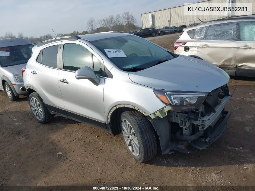 2018 Buick Encore Preferred VIN: KL4CJASBXJB552281 Lot: 40722829