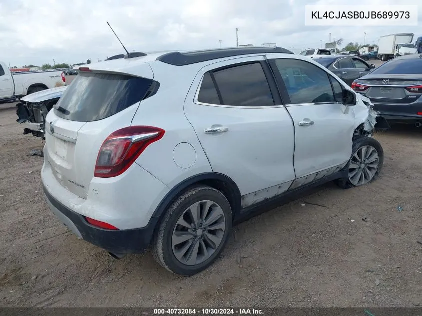 2018 Buick Encore Preferred VIN: KL4CJASB0JB689973 Lot: 40732084