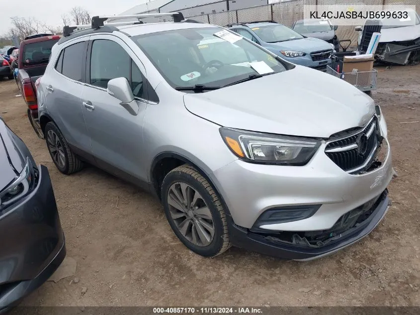 2018 Buick Encore Preferred VIN: KL4CJASB4JB699633 Lot: 40857170