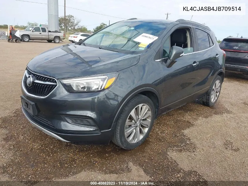 2018 Buick Encore Preferred VIN: KL4CJASB4JB709514 Lot: 40882023