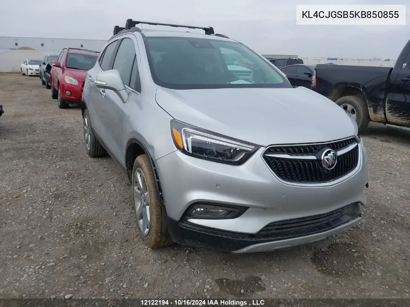 2019 Buick Encore VIN: KL4CJGSB5KB850855 Lot: 12122194