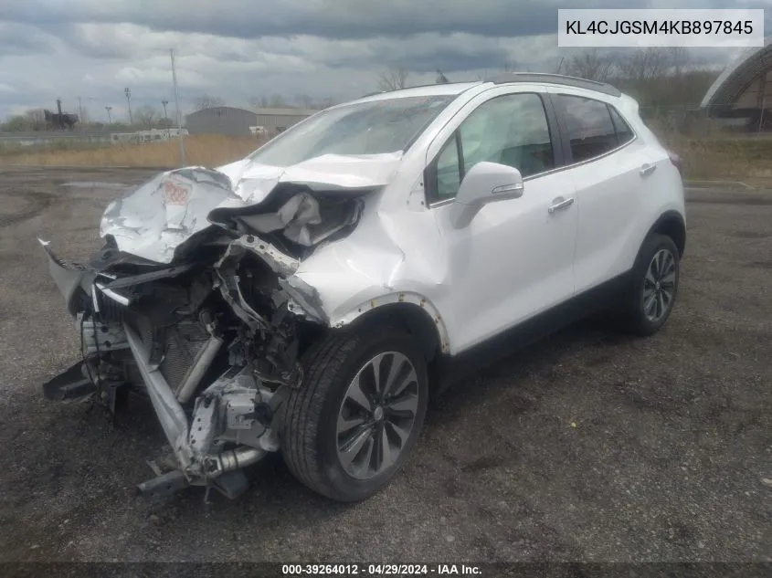 KL4CJGSM4KB897845 2019 Buick Encore Awd Essence