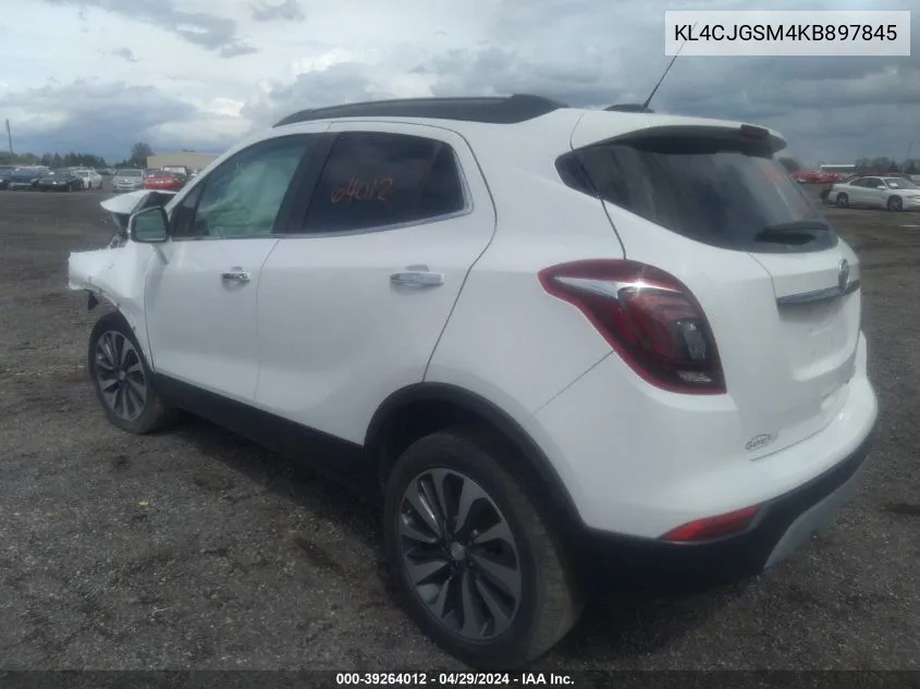 KL4CJGSM4KB897845 2019 Buick Encore Awd Essence