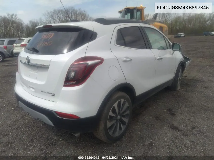 2019 Buick Encore Awd Essence VIN: KL4CJGSM4KB897845 Lot: 39264012