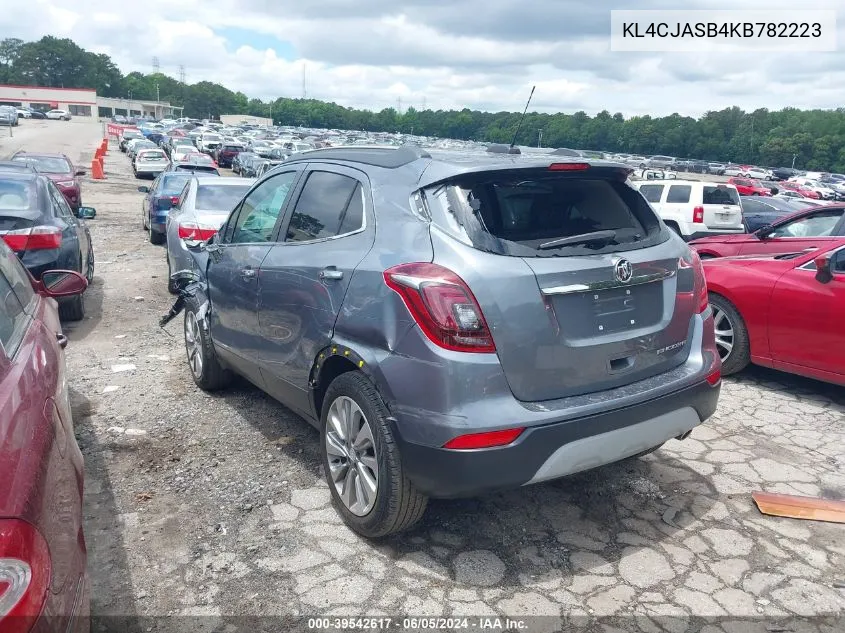 2019 Buick Encore Fwd Preferred VIN: KL4CJASB4KB782223 Lot: 39542617