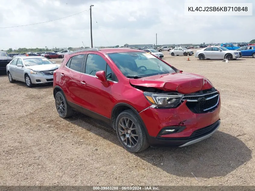 2019 Buick Encore Awd Sport Touring VIN: KL4CJ2SB6KB710848 Lot: 39553288