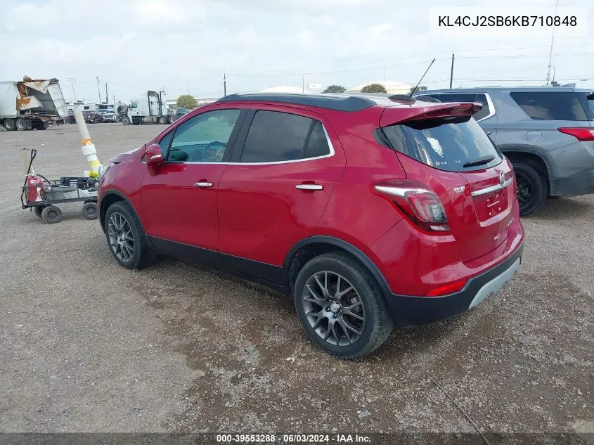 KL4CJ2SB6KB710848 2019 Buick Encore Awd Sport Touring